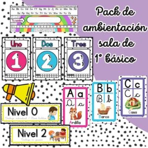 Pack ambientación sala de 1° básico