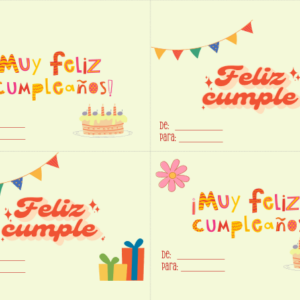 Tarjeta de Feliz cumpleaños