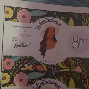 Día de la mujer tarjeta para obsequiar