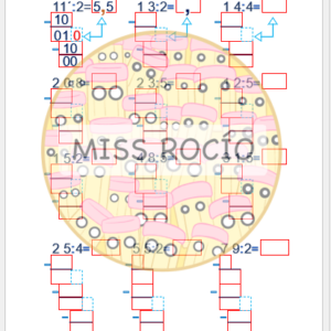GUÍA DE EJERCICIOS DE DIVISIONES CON COCIENTE DECIMAL