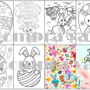 mini libro pascua del conejo