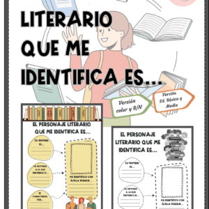 Ficha El personaje literario que me identifica es...