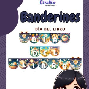 Banderines día del libro