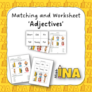 Matching and Worksheet: Adjectives