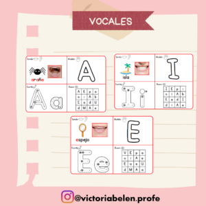 Lectoescritura vocales