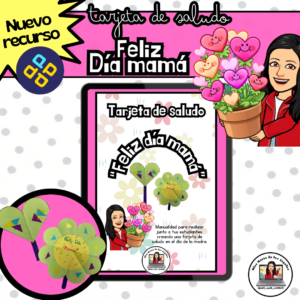 Tarjeta de saludo “Feliz día mamá” (actividad de manualidad)