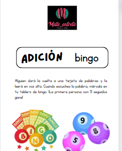 Bingo de adiciones