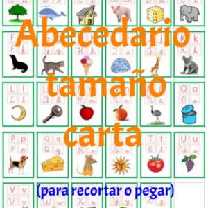 Abecedario tamaño carta.