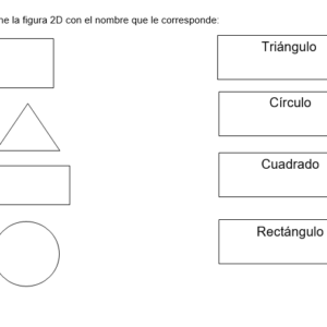 Guía de Trabajo: Reconocimiento de Figuras Geométricas para Primero