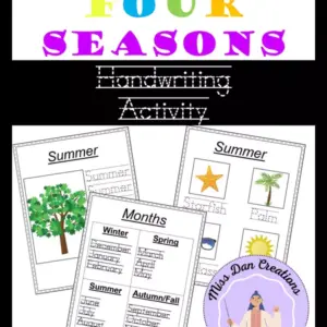 Four Seasons - Handwriting Activity