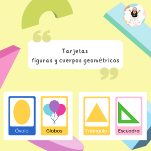 Tarjetas de figuras y cuerpos geométricos