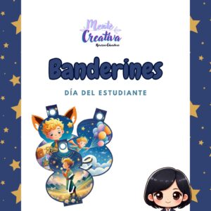 Banderines para decorar en el día del estudiante