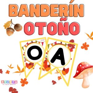 Banderín Otoño - Inglés y Español