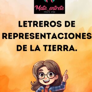 Letreros de representaciones de la tierra