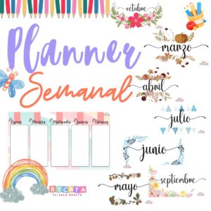 Planner Semanal - Marzo a Diciembre ✏️