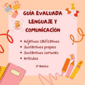 Guía evaluada de Lenguaje y Comunicación para 3º Básico