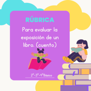 Rúbrica de exposición sobre libros (cuentos)