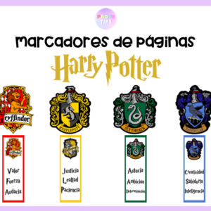 Marcadores de páginas de Harry Potter