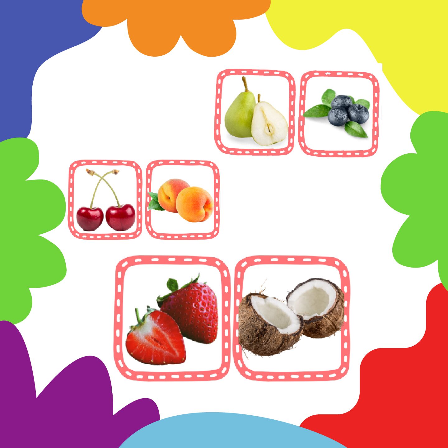 Tarjetas Categoría Semántica Frutas