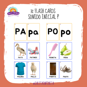Flash cards sonido inicial P