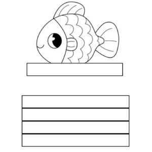Pez arcoiris plegable