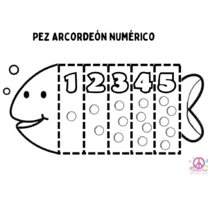 Pez acordeón numérico