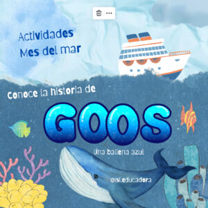 La historia de Goos la ballena azul