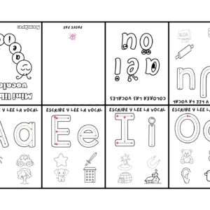 Mini libro vocales
