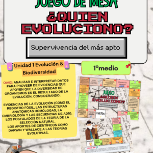 Juego de mesa: ¿Quién evolucionó?