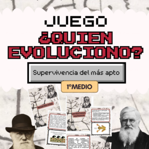 Juego Cartas ¿Quien evolucionó? Supervivencia del más apto
