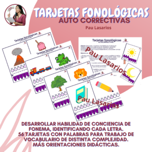 Tarjetas fonologicas auto correctivas