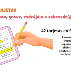 Tarjetas agudas, graves, esdrújulas y sobresdrújulas