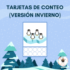 Tarjetas de conteo versión invierno