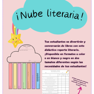 ¡Nube literaria! Reporte literario