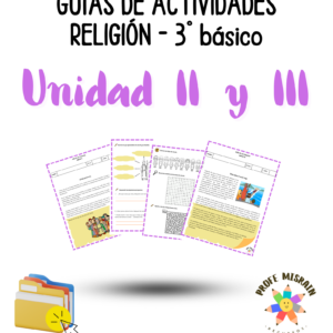 ¨Pack - Guías de actividades- Unidad II y III de religión