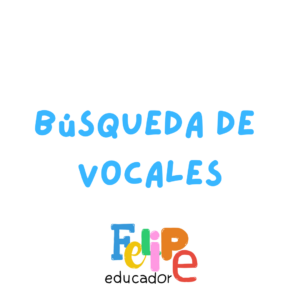 Búsqueda de vocales - PreKínder y Kínder