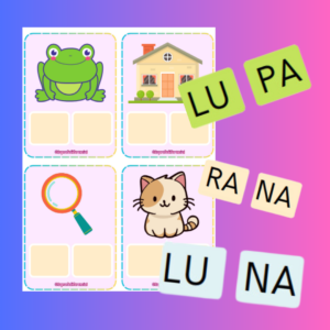 Conforma palabras BISILABOS