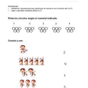 Números hasta 5 - Reconocimiento e identificación
