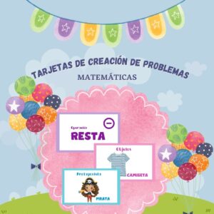 Tarjetas de creación de problemas matemáticos