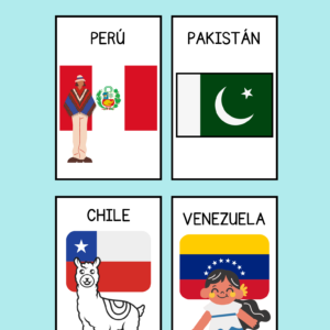 Minilibros de países + guía