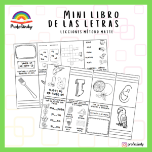 Mini libro de letras