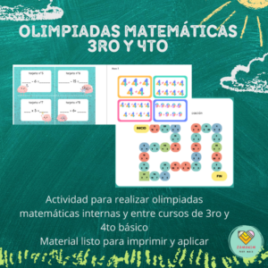 Olimpiadas matemáticas 3ro y 4to básico