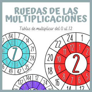 Tablas de multiplicar | Ruedas de tablas del 0 al 12