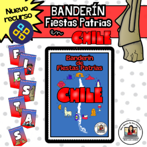 Banderín Decorativo Fiestas Patrias Chile (Versión 2024)