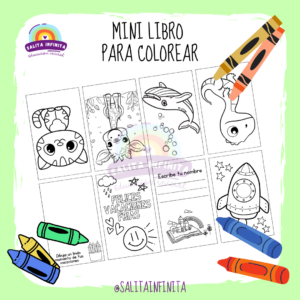 Mini libro para colorear