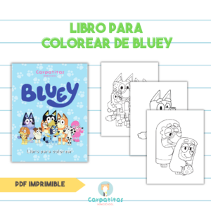 Libro para colorear de Bluey