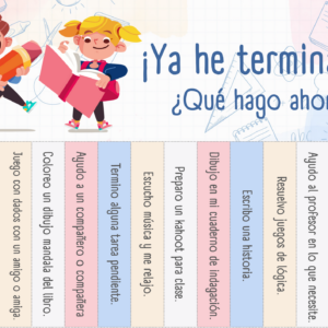 ¡Ya he terminado!