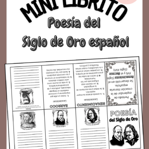 MIni librito Poesía del Siglo de Oro español