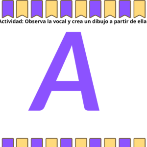 Dibuja según las vocales