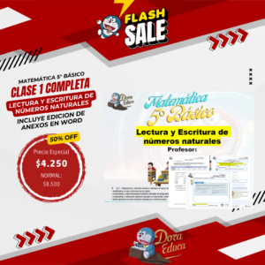 CLASE : LECTURA Y ESCRITURA DE NÚMEROS NATURALES